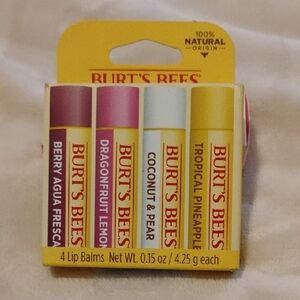 4 Pack Of Burt's Bees Lip Balm